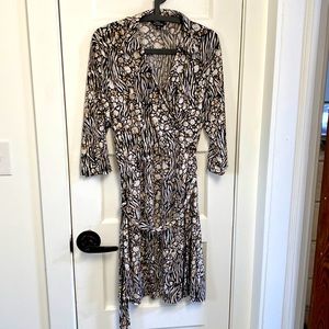 Print Wrap Dress